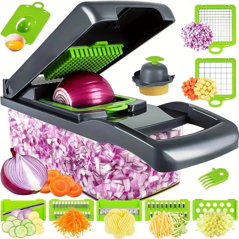 Multifunctional Vegetable Chopper with Storage Container