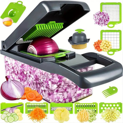 Multifunctional Vegetable Chopper with Storage Container