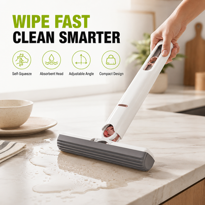 Mini Self-Squeeze Sponge Mop – Portable Cleaning Tool