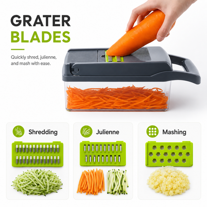 Multifunctional Vegetable Chopper with Storage Container