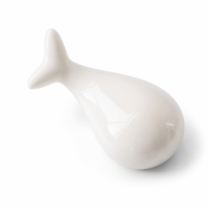 Whale-Shaped Ceramic Chopstick Rest