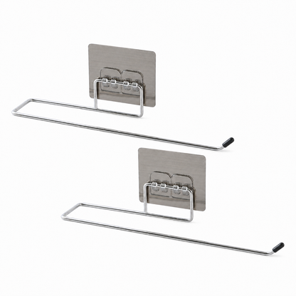 Punch-Free Wall-Mounted Kitchen Storage Rack (Stainless Steel)